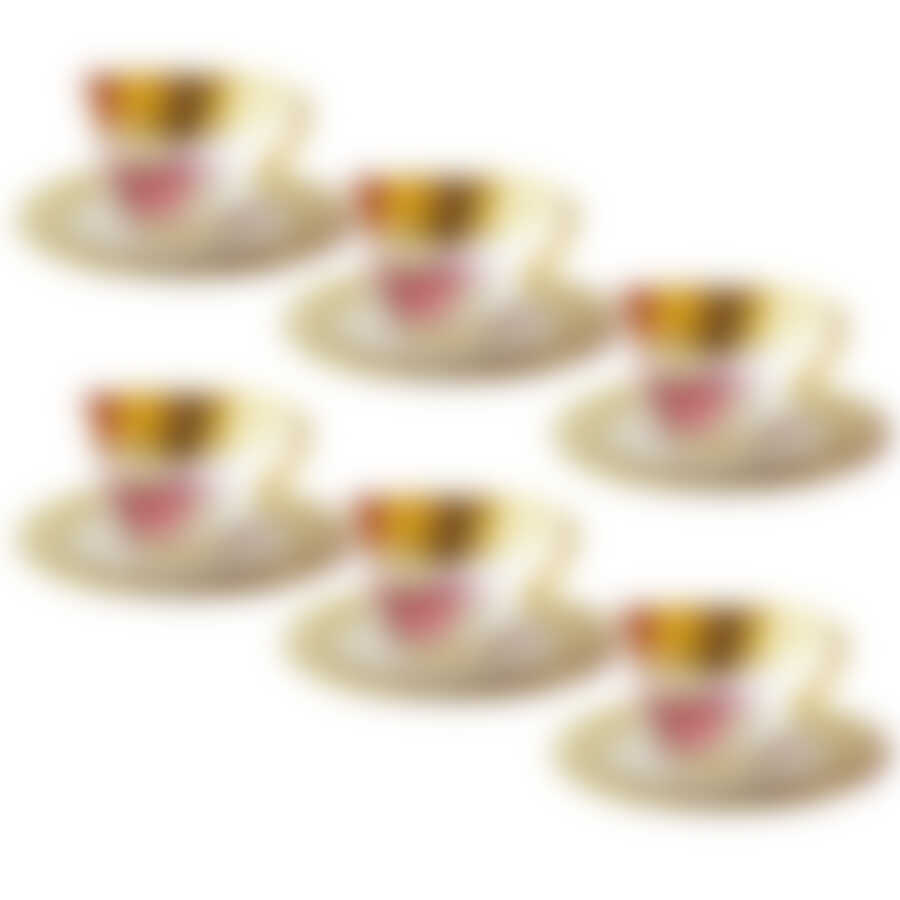 Кофейный набор на 6 персон "Merci Mignon", 12 предметов