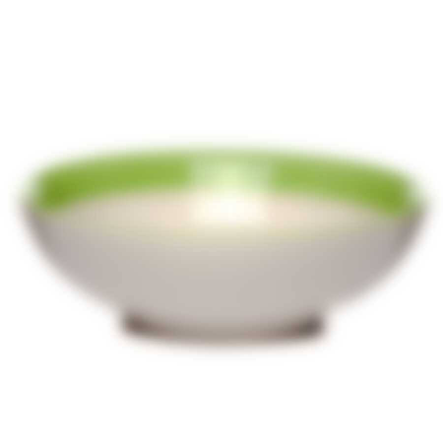 Тарелка столовая глубокая Fioretta Summer Joy Green, D=18 см