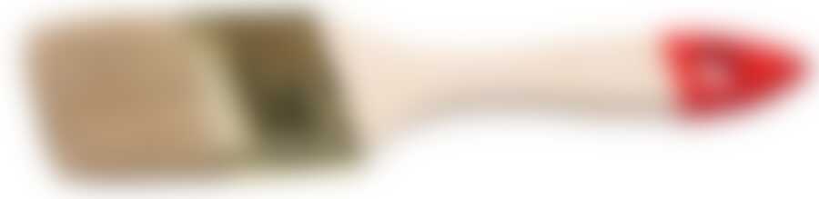 Кисть плоская ТЕВТОН "СТАНДАРТ", светлая натуральная щетина, деревянная ручка, 25мм