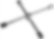 Ключ-крест KRAFTOOL автомобильный хромированный складной, 17-19-21-22мм