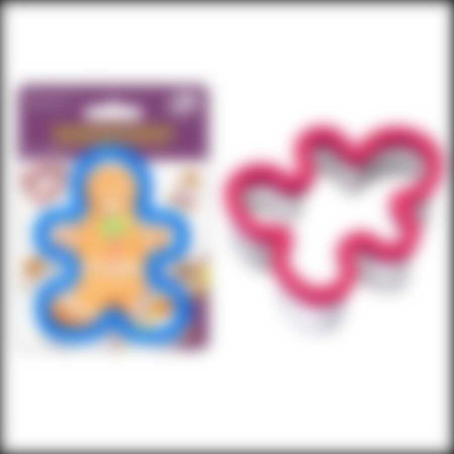 Кулинарная форма "Пряничный человечек", 10*4 см (цвета в ассортименте)