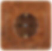 Розетка СВЕТОЗАР "ГАММА" с заземлением, одинарная, цвет орех,16А/~250В