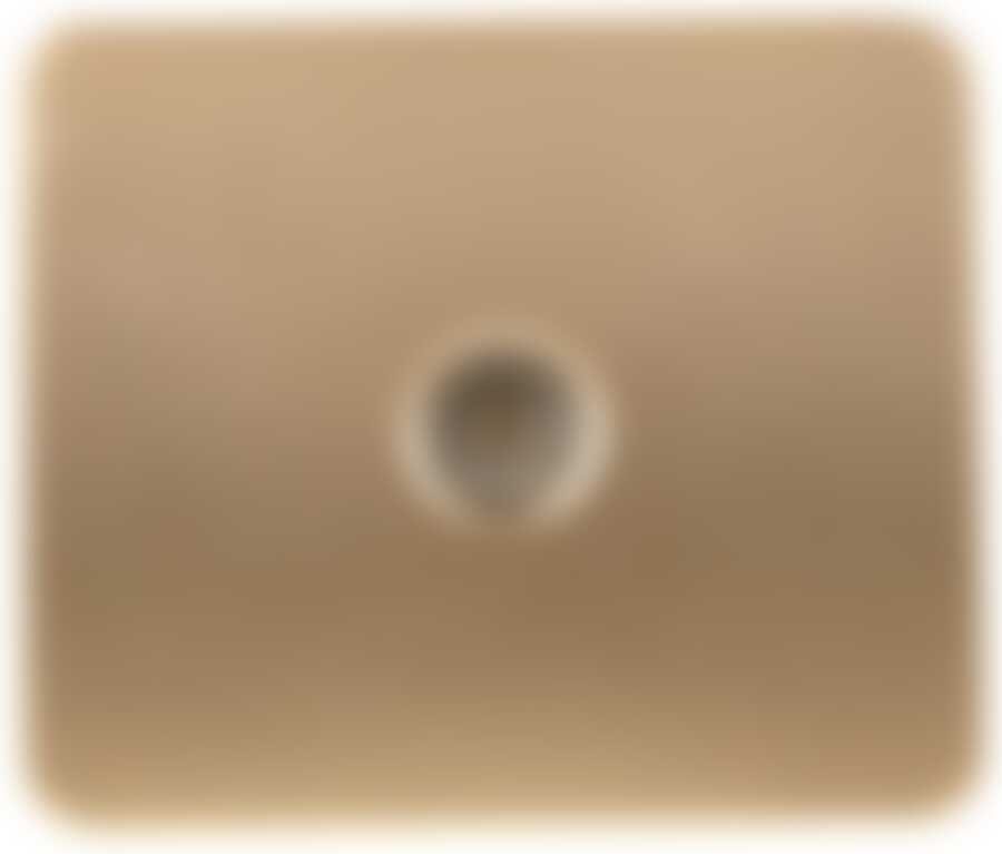 Розетка СВЕТОЗАР "ГАММА" телевизионная, без вставки и рамки, цвет золотой металлик