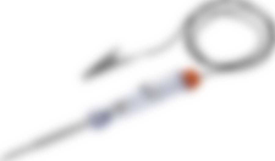 Пробник ЗУБР "МАСТЕР" для автопроводки, пластик. клипса, на подвеске, провод 86см, 6-24В, 140мм