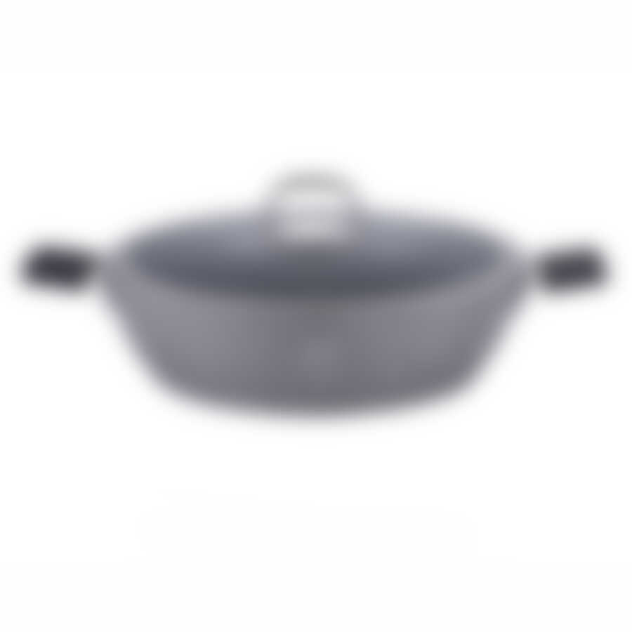 Сотейник с крышкой Berlingerhaus Grey Stone Touch Line, 4.9 л