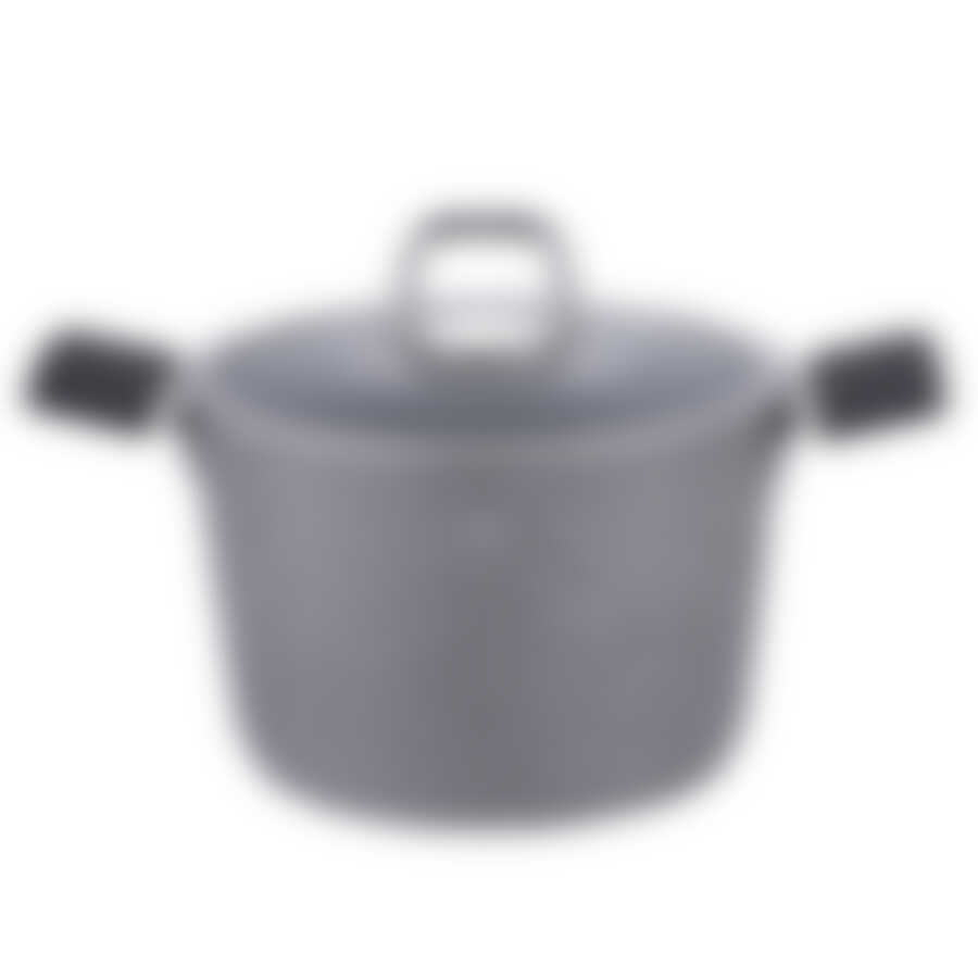 BH-1161 Grey Stone Touch Line Кастрюля с крышкой 20см