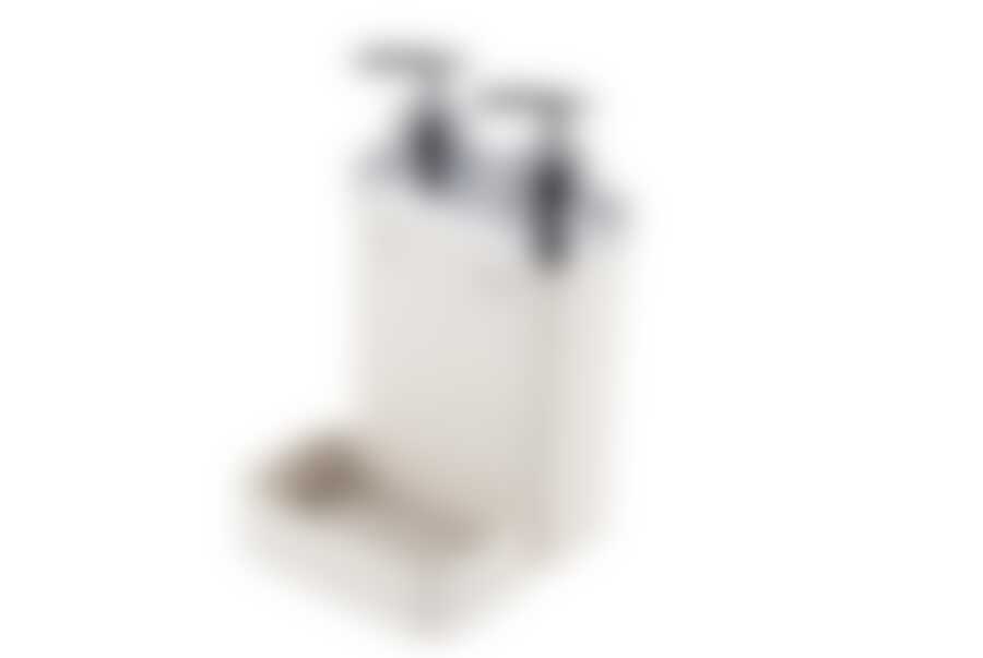 VIVA Дозатор для жидкого мыла,(бежевый) с секцией для губки 0,3 мл; 0,6 мл