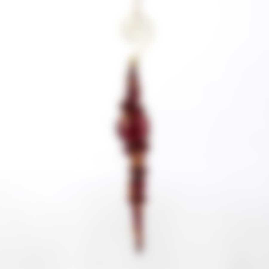 Подвеска House & Holder Сосулька 22 х 4 см (красная)