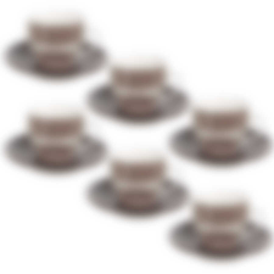 Кофейный набор на 6 персон "Coffee", 12 предметов (цвета в ассортименте)