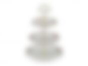 Фруктовница трехъярусная Cesky Porcelan Мейсенский букет, Н=35 см