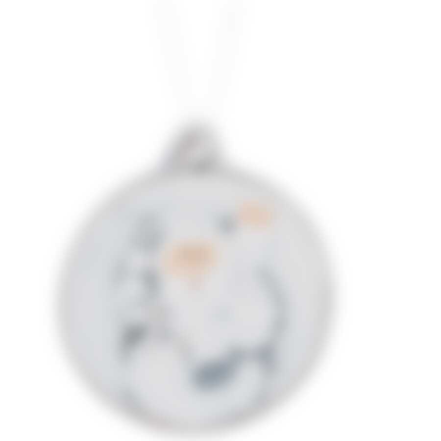 Украшение новогоднее подвесное House & Holder "Дед Мороз", 6,5 х 1,5 х 7,3 см