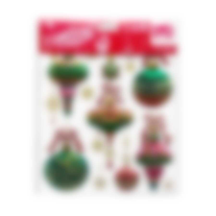 Набор декоративных 3d стикеров новогодние украшения 20х24см