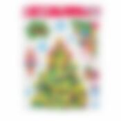 Набор стикеров новогоднее дерево 30х42см