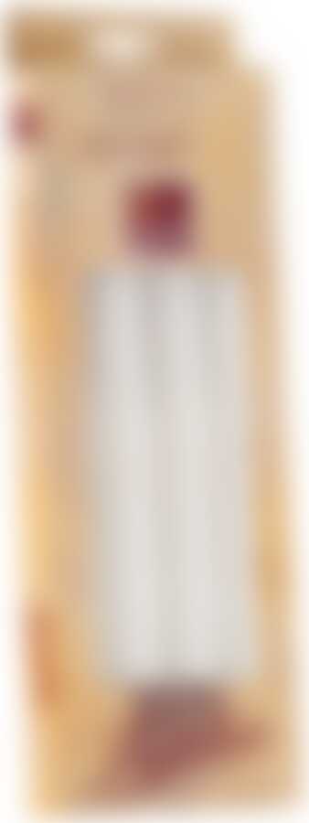 Свечи антик 25см 4шт белые (8ч)