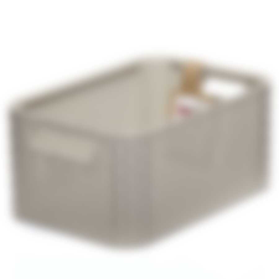 Корзина rattan style box s кремовая