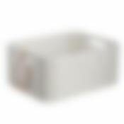 Корзина rattan style box m кремовая