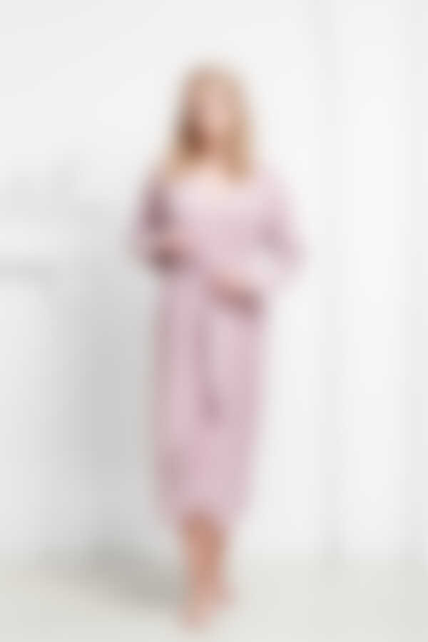 Халат женский Funny Bunny Elegant, велюр, роза 2XL (52)