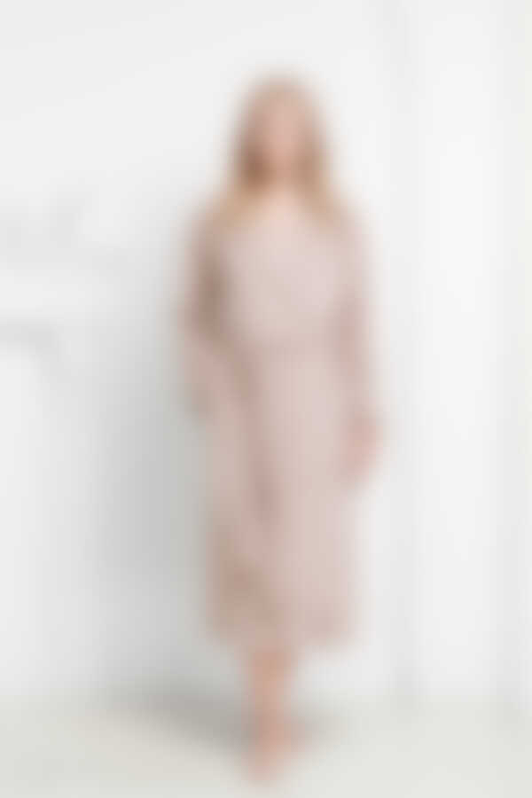 Халат женский Funny Bunny Classic, велсофт, фраппе 2XL (52)