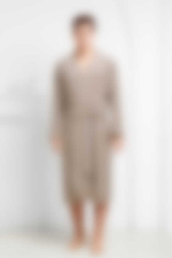 Халат мужской Funny Bunny Elegant, велюр, капучино L/XL (50/52)