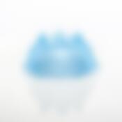 Подсвечник Crystalite Bohemia Rose Frost, D=16,5 см голубой