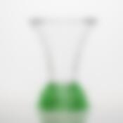 Ваза Crystalite Bohemia Rose Frost, H=25,5 см салатовый мат.