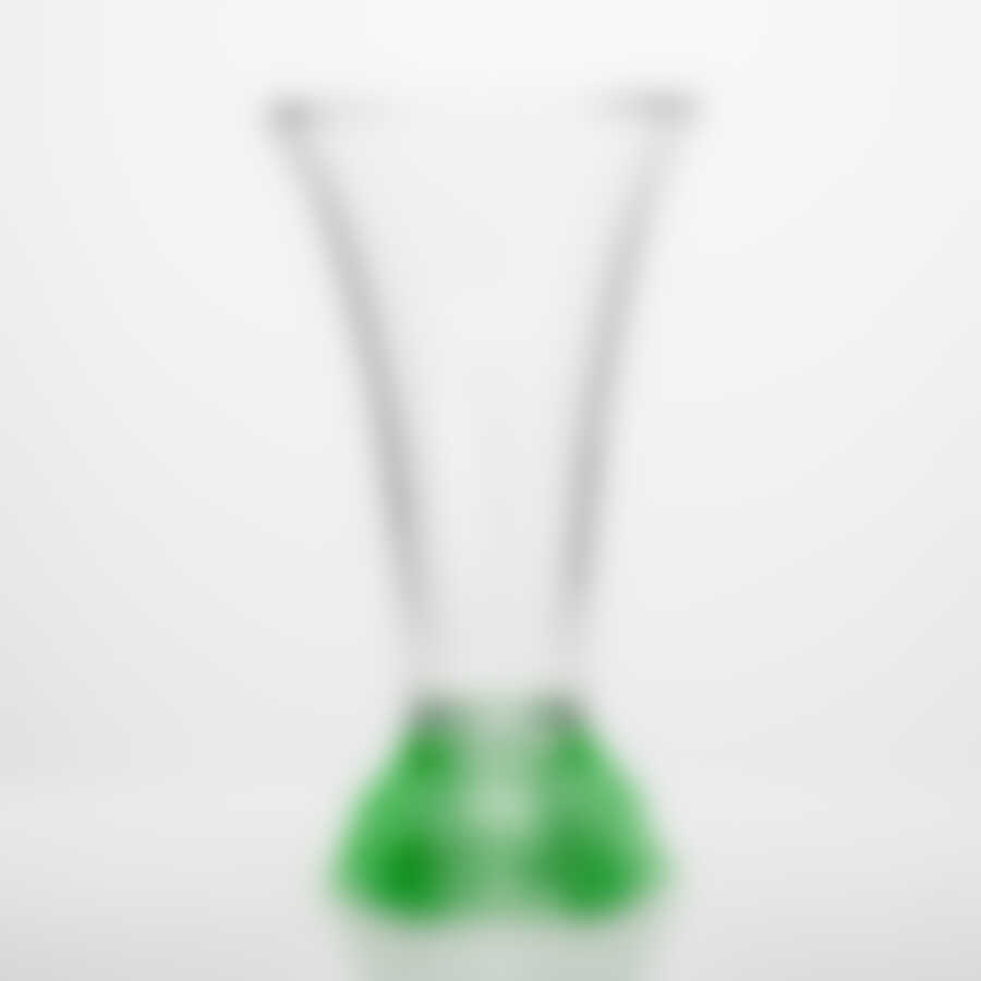 Ваза Crystalite Bohemia Rose Frost, H=35,5 см салатовый мат.