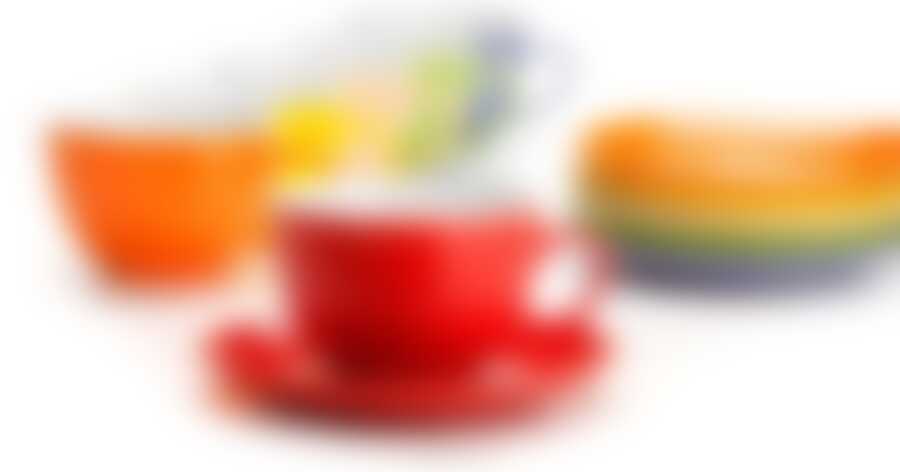 Чайный набор на 6 персон Loraine Радуга, 240 мл