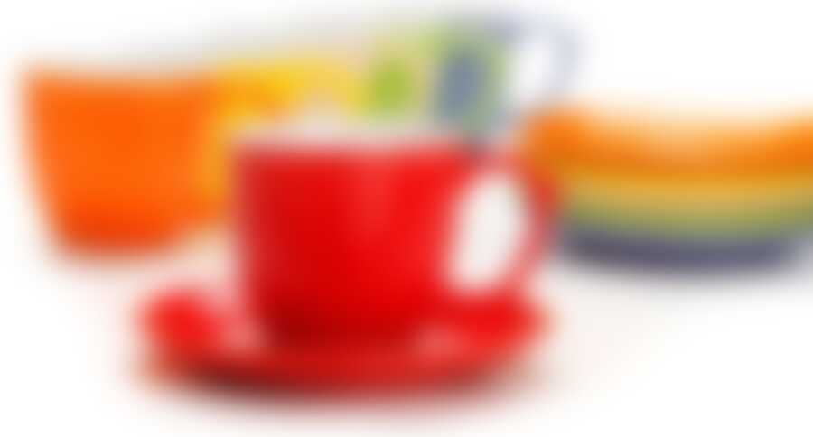 Чайный набор на 6 персон Loraine Радуга, 240 мл