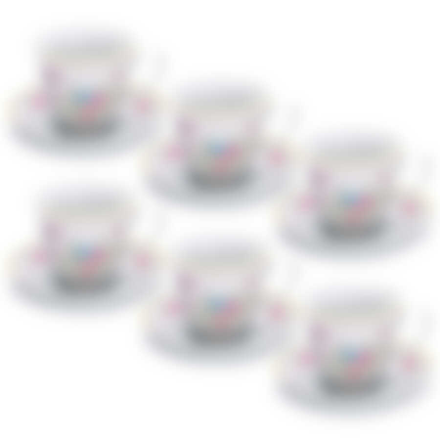 Чайный набор на 6 персон Loraine Нежность, 220 мл