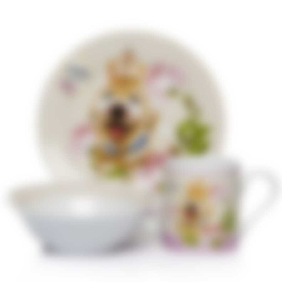 Набор детской посуды 3 предмета Loraine Собачка, арт 27112