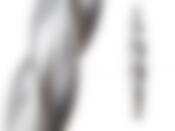 Свеча "МОЦАРТ" металлик серебро высота=32 см