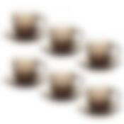 Чайный набор на 6 персон Luminarc Carine Eclipse, 220 мл