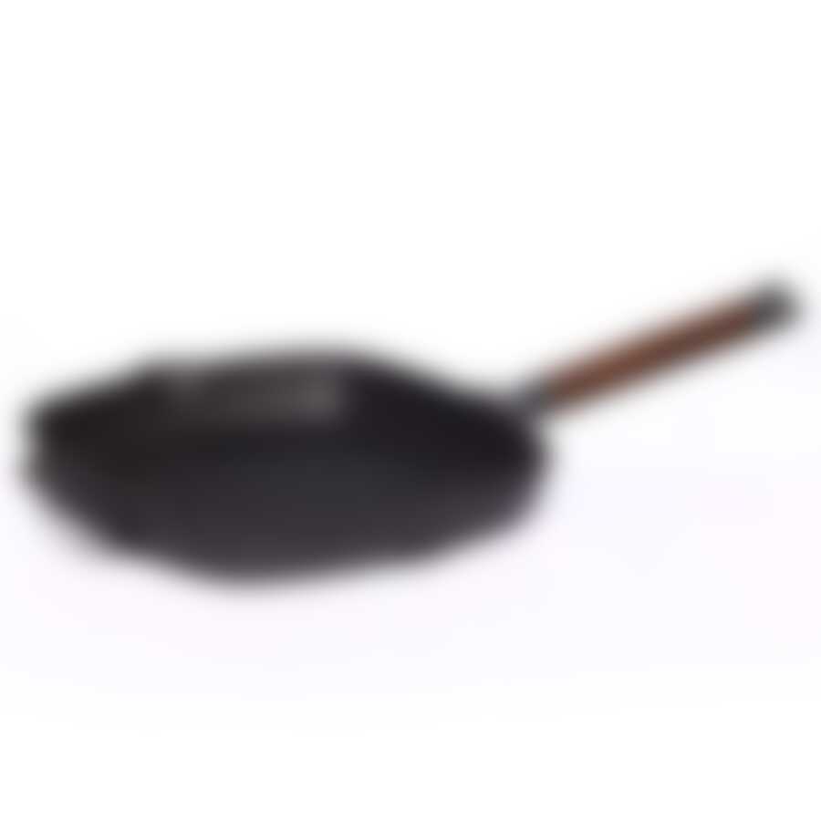 Сковорода-гриль без крышки чугунная 260х260 со съемной ручкой