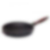 Сковорода гриль 260х40 деревянная ручка