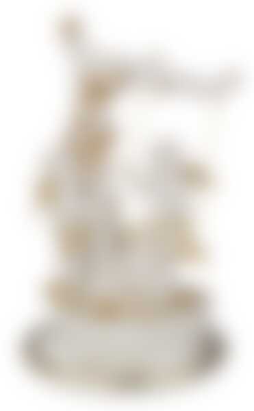 Статуэтка фарфоровая "АНГЕЛЫ НА КАЧЕЛЯХ"высота=29 см