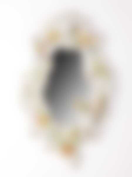 Зеркало в фарфоровой раме длина=27 см высота=48 см карт.уп