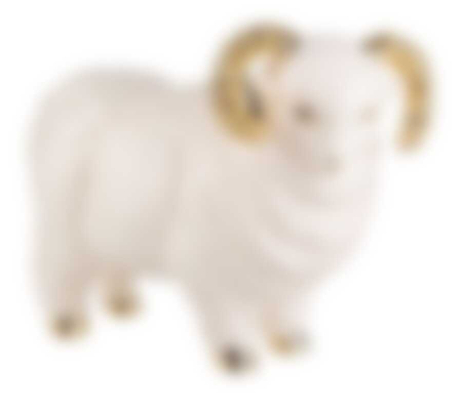 Фигурка "БАРАН БЕЛЫЙ" высота=20 см.длина=28 см.