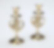 Комплект подсвечников "РОМАНТИК", 2 штуки, высота 17 см