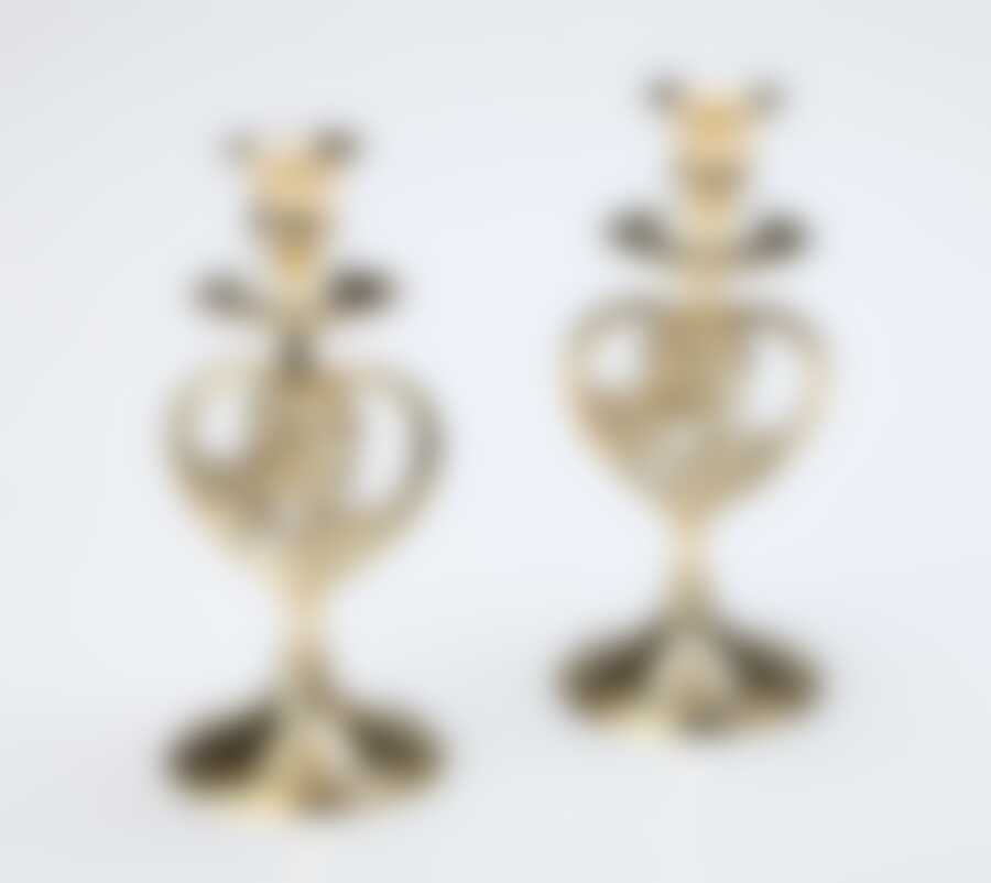 Комплект подсвечников "РОМАНТИК", 2 штуки, высота 17 см