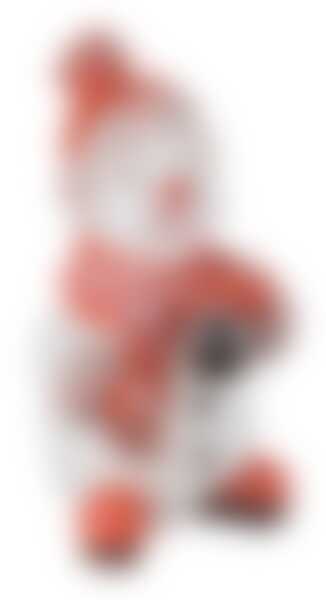 Свеча "СНЕГОВИК" красная высота=15 см.