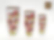 Вазы декоративные, набор из 3шт. "Маков цвет" d=9/12/15см h=23/26/30см (без подарочной упаковки)