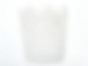 Корзиночка декоративная "Вологодское кружево" d=24см h=27см (кружево-100% полиэстер, пропитка-искусственный крахмал) (белая) (без подарочной упаковки)