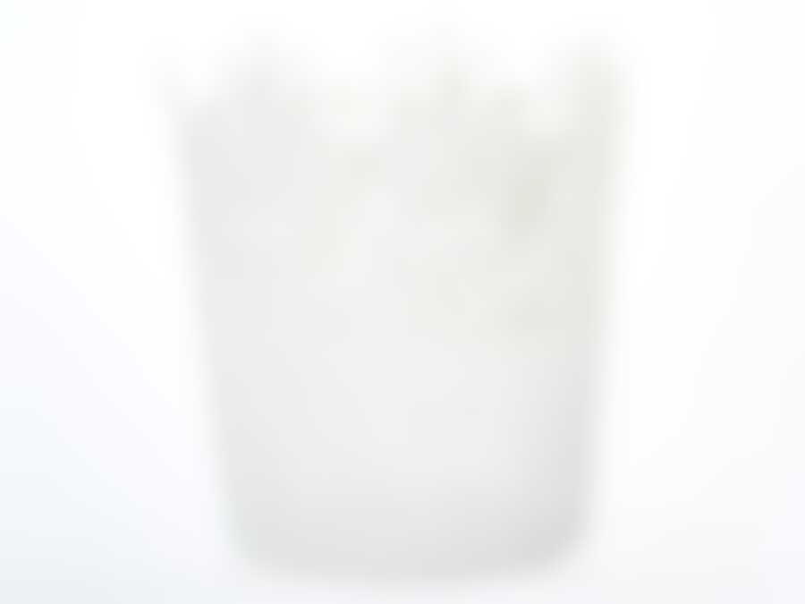 Корзиночка декоративная "Вологодское кружево" d=24см h=27см (кружево-100% полиэстер, пропитка-искусственный крахмал) (белая) (без подарочной упаковки)