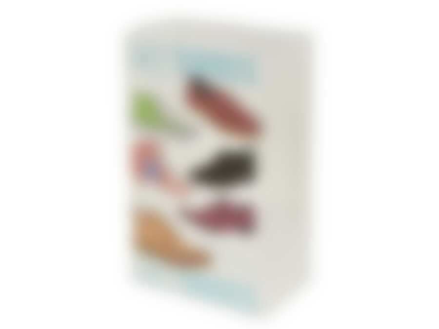 Коробка для хранения обуви (с ручкой, складная) 35*21*14см (пластик 0,60мм.) (упаковочный пакет с хедером)