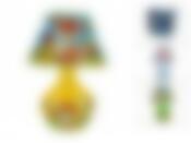 Лампа настольная "Непоседы" d=20см h=29см (цоколь-Е14, напряжение-220V-250V, мощность 40W, провод-L=122см) (3вида) (подарочная упаковка)