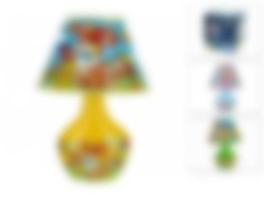 Лампа настольная "Непоседы" d=20см h=29см (цоколь-Е14, напряжение-220V-250V, мощность 40W, провод-L=122см) (3вида) (подарочная упаковка)