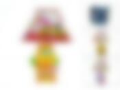 Лампа настольная "Пчелка" d=22,5см h=32см (цоколь-Е14, напряжение-220V-250V, мощность 40W, провод-L=122см) (2вида) (подарочная упаковка)