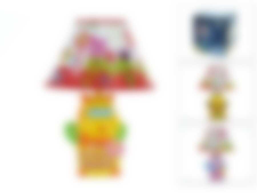 Лампа настольная "Пчелка" d=22,5см h=32см (цоколь-Е14, напряжение-220V-250V, мощность 40W, провод-L=122см) (2вида) (подарочная упаковка)