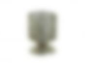 Подсвечник декоративный (со стеклянной колбой для 1-й свечи) "Восточная сказка" 9,5*9,5*12,5см (металл, стекло) (белая упаковка)