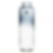 Ваза малая низкая 280 мм МАГНОЛИЯ (голуб.,верх прозрач.)